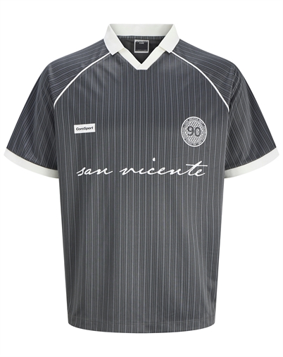 Jack & Jones JCOEterna Football Polo SA26 - Asphalt